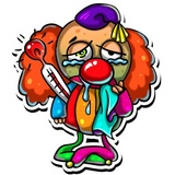 Clown April WhatsApp Sticker #11
