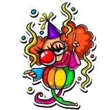 Clown April WhatsApp Sticker #2