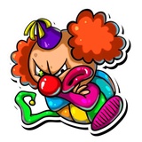 Clown April WhatsApp Sticker #3