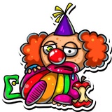 Clown April WhatsApp Sticker #8