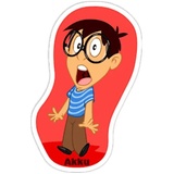 Collage Typo WhatsApp Sticker #16