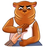 Comrade Bearski WhatsApp Sticker #18