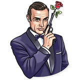 Agent 007 WhatsApp Sticker #6
