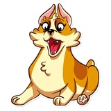 Corgeous WhatsApp Sticker #3