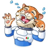 Cosmic Tiger WhatsApp Sticker pack