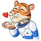 Cosmic Tiger WhatsApp Sticker #2