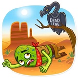 Cowboy Cactus WhatsApp Sticker #10