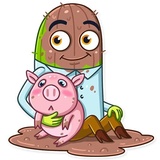 Cowboy Cactus WhatsApp Sticker #22