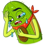 Cowboy Cactus WhatsApp Sticker #23