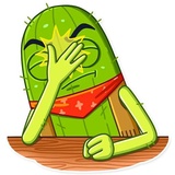 Cowboy Cactus WhatsApp Sticker #28