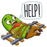 Cowboy Cactus WhatsApp Sticker #4