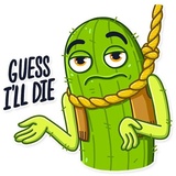 Cowboy Cactus WhatsApp Sticker #8