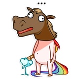 Crazy Pony WhatsApp Sticker #6