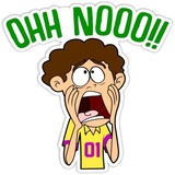 Cricket Fan and Words WhatsApp Sticker #14