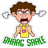 Cricket Fan and Words WhatsApp Sticker #16