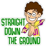 Cricket Fan and Words WhatsApp Sticker #18