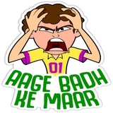 Cricket Fan and Words WhatsApp Sticker #19