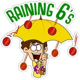 Cricket Fan and Words WhatsApp Sticker #24