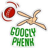 Cricket Fan and Words WhatsApp Sticker #26