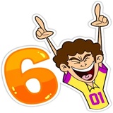 Cricket Fan and Words WhatsApp Sticker #4