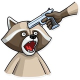 Criminal Raccon WhatsApp Sticker #12