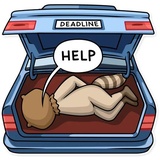 Criminal Raccon WhatsApp Sticker #13