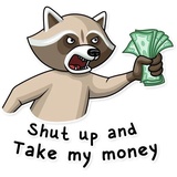 Criminal Raccon WhatsApp Sticker #16