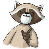 Criminal Raccon WhatsApp Sticker #27