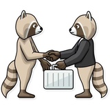 Criminal Raccon WhatsApp Sticker #29