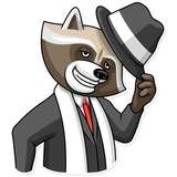 Criminal Raccon WhatsApp Sticker #5