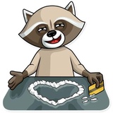 Criminal Raccon WhatsApp Sticker #6