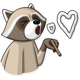 Criminal Raccon WhatsApp Sticker #8
