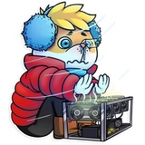 Crypto Hamster WhatsApp Sticker #17