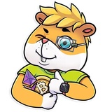 Crypto Hamster WhatsApp Sticker #2