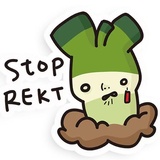 Crypto Loser Leek WhatsApp Sticker #2