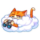 Cupid Cat WhatsApp Sticker #10