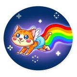 Cupid Cat WhatsApp Sticker #17