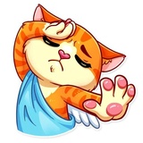 Cupid Cat WhatsApp Sticker #19