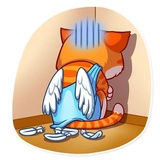 Cupid Cat WhatsApp Sticker #25