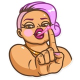 Miss Curvy WhatsApp Sticker #10