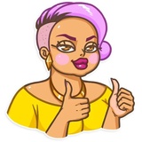 Miss Curvy WhatsApp Sticker #4