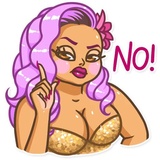 Miss Curvy WhatsApp Sticker #7
