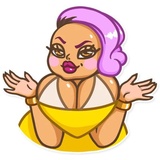 Miss Curvy WhatsApp Sticker #8