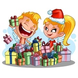 John & Eva new year WhatsApp Sticker #12