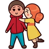 Cute Couples WhatsApp Sticker #10