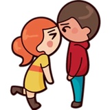Cute Couples WhatsApp Sticker #16
