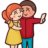 Cute Couples WhatsApp Sticker #21