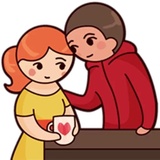 Cute Couples WhatsApp Sticker #23
