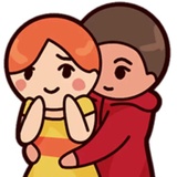 Cute Couples WhatsApp Sticker #25