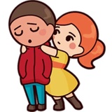 Cute Couples WhatsApp Sticker #27